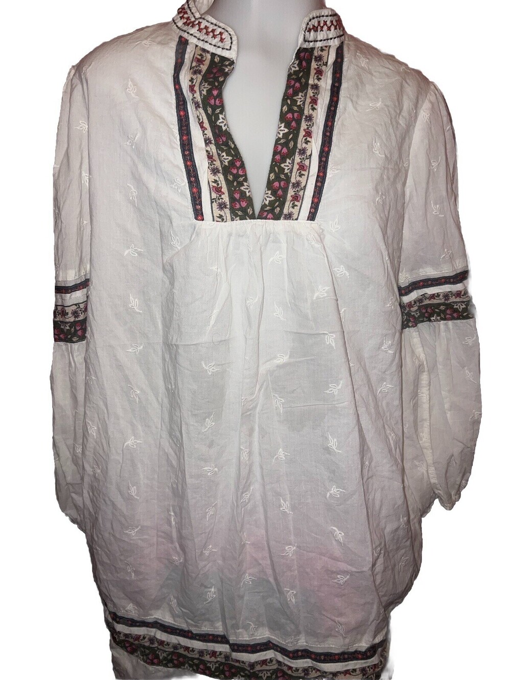 Jessika Allen Australia Womens Peasent Hippie White Dress size 8